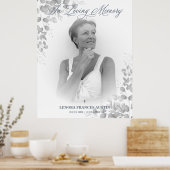 Herdenkingsdienst Foto Lieve mensen Zwart & Wit Poster (Keuken)