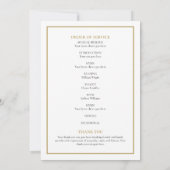 Herdenkingsdienst Foto Order Of Service Programma (Achterkant)