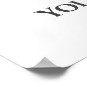 Herdenkingsdienst Foto Rouw Condoleance Poster (Hoek)