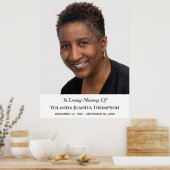 Herdenkingsdienst Foto Rouw Condoleance Poster (Keuken)