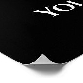 Herdenkingsdienst Foto Rouw Condoleance Poster (Hoek)