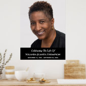 Herdenkingsdienst Foto Rouw Condoleance Poster (Keuken)