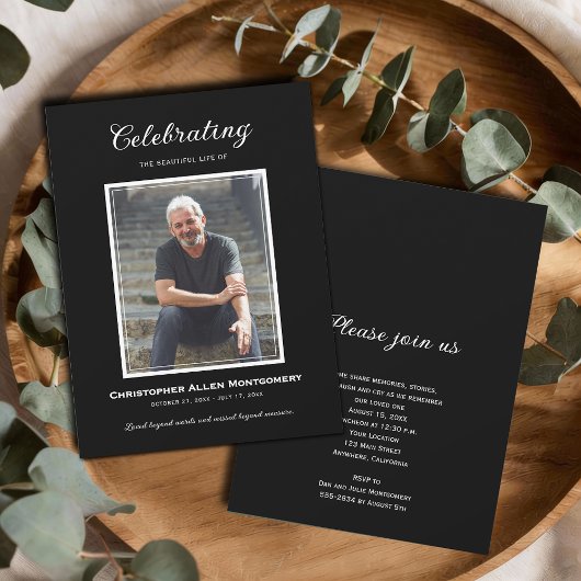 Herdenkingsdienst Funeral Memorial Kaart
