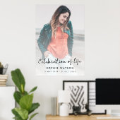 Herdenkingsdienst Funeral Memorial Modern Foto Poster (Thuiskantoor)