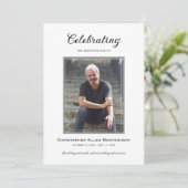 Herdenkingsdienst Funeral Memorial Uitvaartdienst Kaart (Staand voorkant)