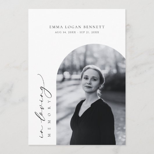 Herdenkingsdienst Funeral Order Of Service Program Programmakaart (Voorkant)