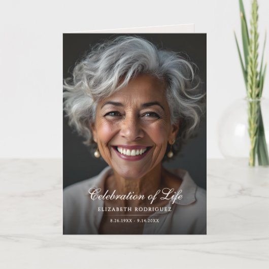 Herdenkingsdienst Funeral Programma (Voorkant)