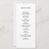 Herdenkingsdienst Funeral Programma Bloemkruis (Achterkant)