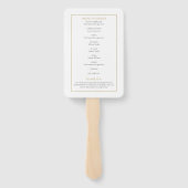 Herdenkingsdienst Funeralie Groene Programma Handwaaier (Achterkant)