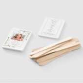 Herdenkingsdienst Funeralie Groene Programma Handwaaier (Niet-gemonteerd)