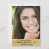 Herdenkingsdienst | Goud | Foto ter liefdevolle he (Voorkant)