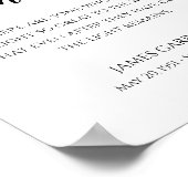 Herdenkingsdienst 'Het Licht Blijft' Citaat Poster (Hoek)