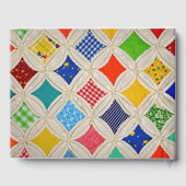 Herdenkingsdienst Kathedraalraam Quilt Patroon Gastenboek (Achterkant)