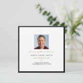 Herdenkingsdienst Memorial Fotobegrafenis Kaart (Staand voorkant)