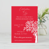 Herdenkingsdienst Navy Boom Viering van het Leven Kaart (Staand voorkant)