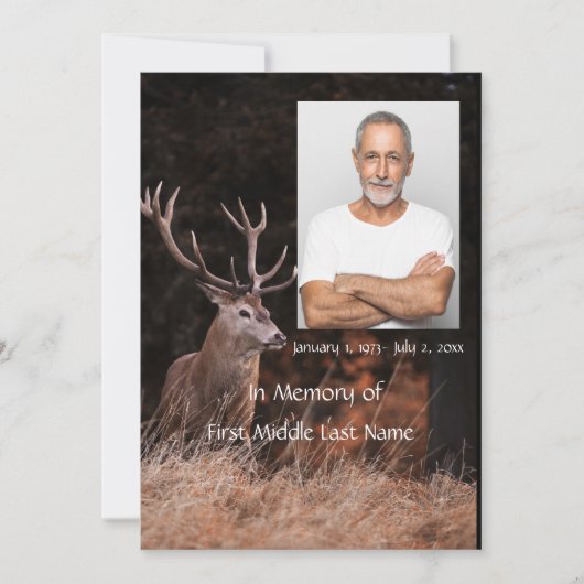 Herdenkingsdienst Nodig herten buitenmens uit Kaart (Voorkant)