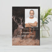 Herdenkingsdienst Nodig herten buitenmens uit Kaart (Staand voorkant)