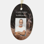 Herdenkingsdienst Nodig herten buitenmens uit Keramisch Ornament (Links)