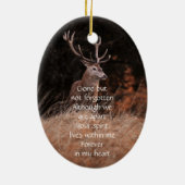 Herdenkingsdienst Nodig herten buitenmens uit Keramisch Ornament (Achterkant)