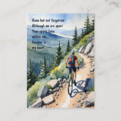 Herdenkingsdienst Nodig Waterverf Fietsen uit Visitekaartje (Achterkant)