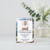 Herdenkingsdienst Nodig Waterverf Fietsen uit Visitekaartje (Staand voorkant)