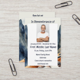 Herdenkingsdienst Nodig Waterverf Walking Hiking u Visitekaartje