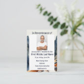 Herdenkingsdienst Nodig Waterverf Walking Hiking u Visitekaartje (Staand voorkant)