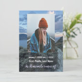 Herdenkingsdienst Nodig Zee Ocean Lake Waves uit Kaart (Staand voorkant)