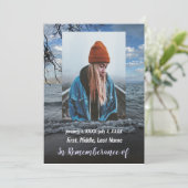 Herdenkingsdienst Nodig Zee Ocean Lake Waves uit Kaart (Staand voorkant)