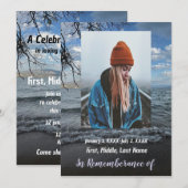 Herdenkingsdienst Nodig Zee Ocean Lake Waves uit Kaart (Voorkant / Achterkant)