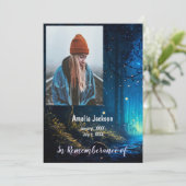 Herdenkingsdienst nodigt Firefly Lightning Bug uit Kaart (Staand voorkant)