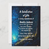 Herdenkingsdienst nodigt Firefly Lightning Bug uit Kaart (Achterkant)