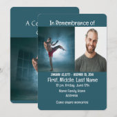 Herdenkingsdienst nodigt vechtsporten uit kaart (Voorkant / Achterkant)