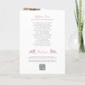 Herdenkingsdienst orchidee kruis waterverf foto programma (Achterkant)