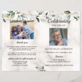 Herdenkingsdienst Order of Service Marmer Programm