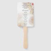 Herdenkingsdienst Peach & Gold Orde van Dienst Handwaaier (Achterkant)