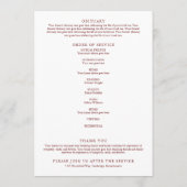 Herdenkingsdienst Roestieke Herfst Funeral Order O Programmakaart (Achterkant)