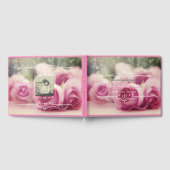 Herdenkingsdienst ter ere van een leven met roze r gastenboek (Volledig)