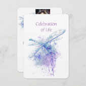 Herdenkingsdienst ter ere van het leven van de lib kaart (Voorkant / Achterkant)