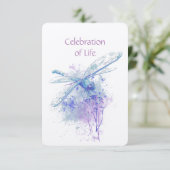 Herdenkingsdienst ter ere van het leven van de lib kaart (Staand voorkant)