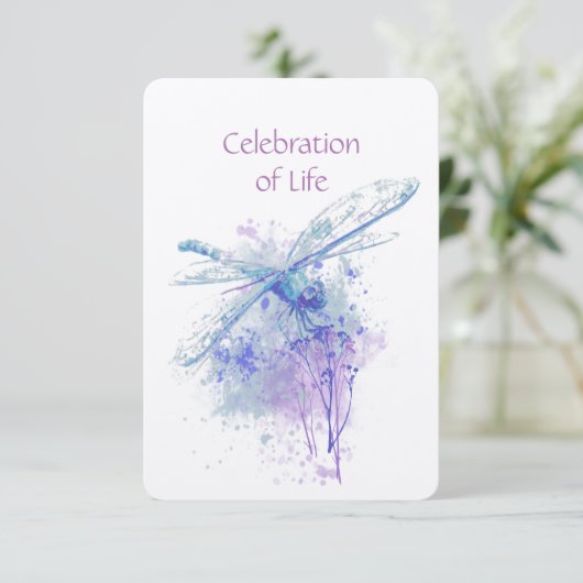 Herdenkingsdienst ter ere van het leven van de lib kaart (Staand voorkant)