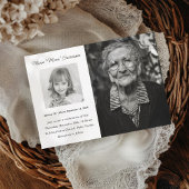 Herdenkingsdienst Viering van het Leven Foto Aankondiging