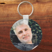 Herdenkingsdienst Viering van het Leven Foto Gift Sleutelhanger (Voorkant)