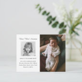 Herdenkingsdienst Viering van het Leven Fotokaart Briefkaart (Staand voorkant)