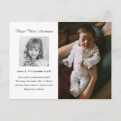 Herdenkingsdienst Viering van het Leven Fotokaart Briefkaart (Voorkant)