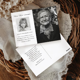 Herdenkingsdienst Viering van het Leven Fotokaart Briefkaart