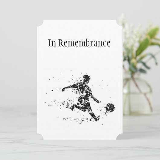 Herdenkingsdienst Viering van het leven van een vo Kaart (Staand voorkant)