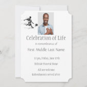 Herdenkingsdienst Viering van het leven van een vo Kaart (Achterkant)