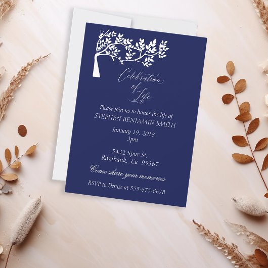 Herdenkingsdienst voor het leven Navy Kaart