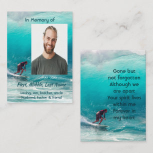 Herdenkingsdienst Wave Surfer Water Contactkaartje
